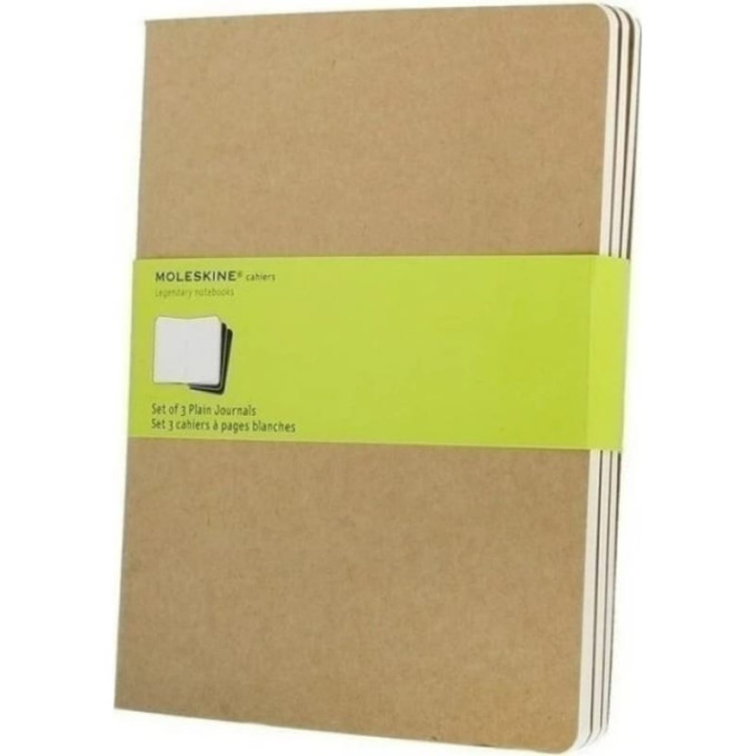 Блокнот MOLESKINE Cahier Journal Pocket, клетка, бежевый QP412