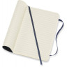 Блокнот MOLESKINE Classic Soft Pocket, линейка, синий сапфир QP611B20